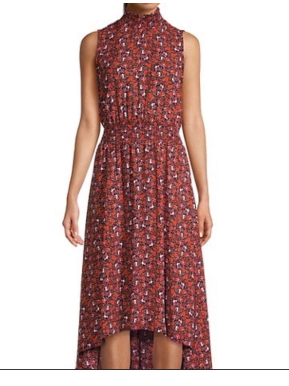 Nanette Lepore Floral High Low Maxi Dress